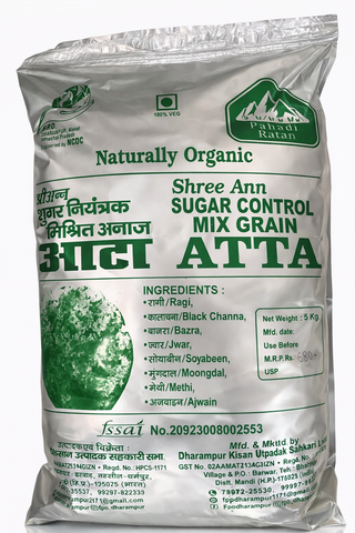 Pahadi Rattan Sugar Control Mix Grain Aata 5KG