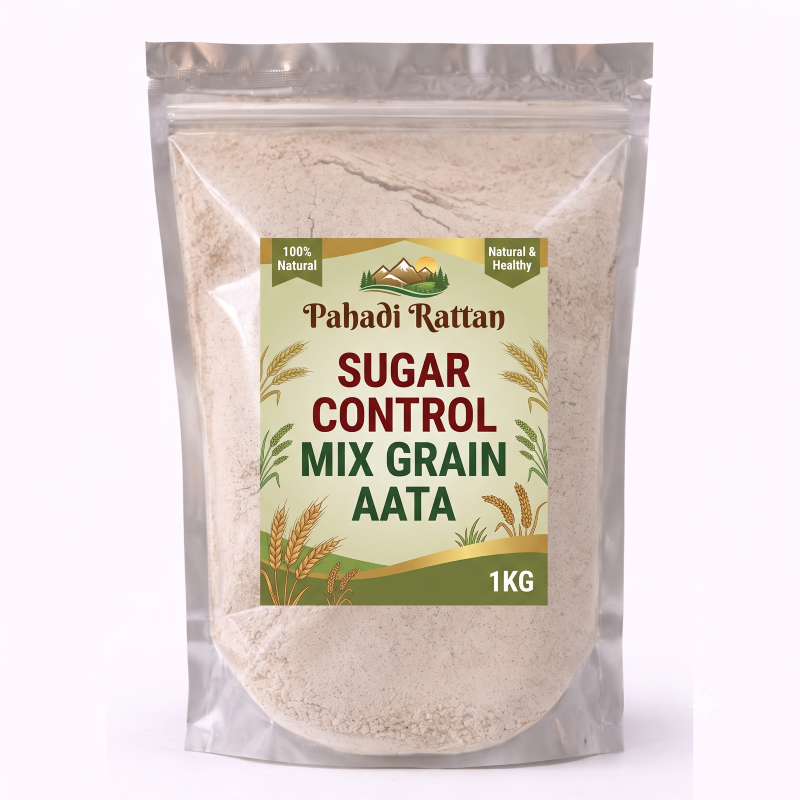 Pahadi Rattan Sugar Control Mix Grain Aata 1KG 1