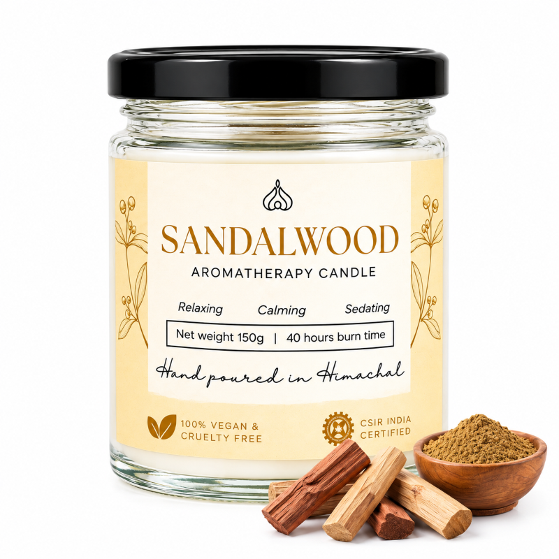 Sandalwood Aromatherapy Candle 1
