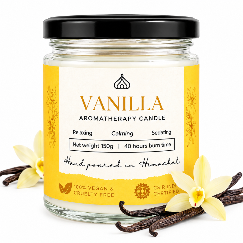 Vanilla Aromatherapy Candle 1