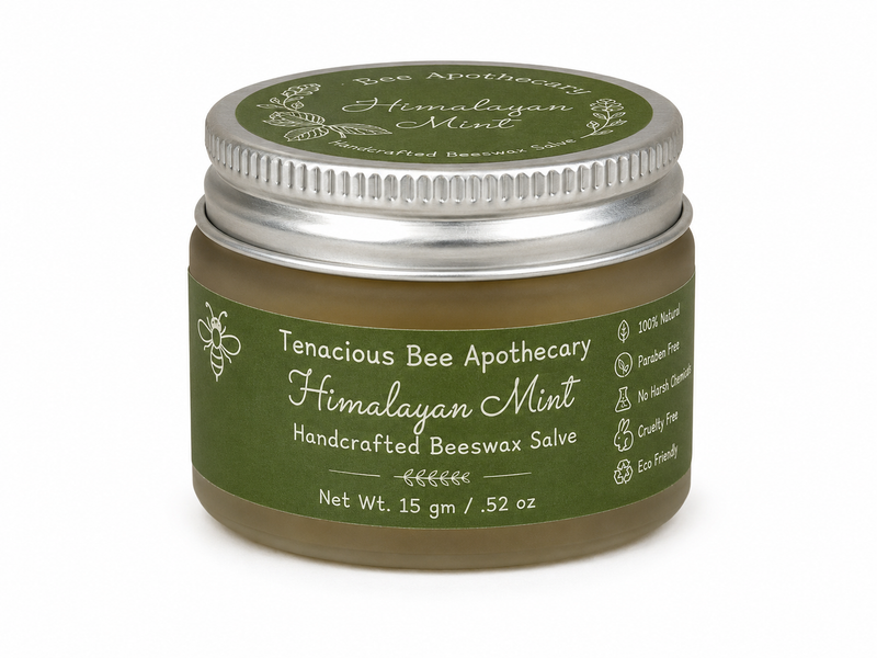Himalayan Mint Beeswax Salve Lip Balm 1