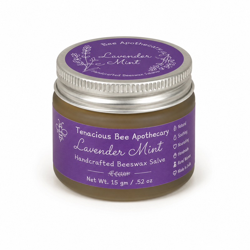 Lavender Mint Beeswax Salve Lip Balm 1
