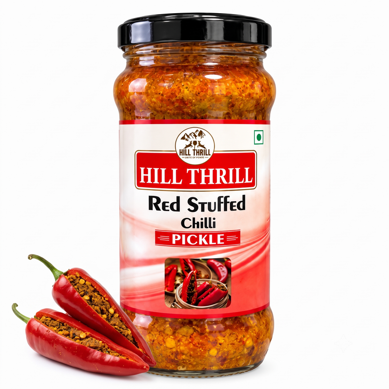 EXOTIC RED STUFFED CHILLY PICKLE 400GM (HT) 1