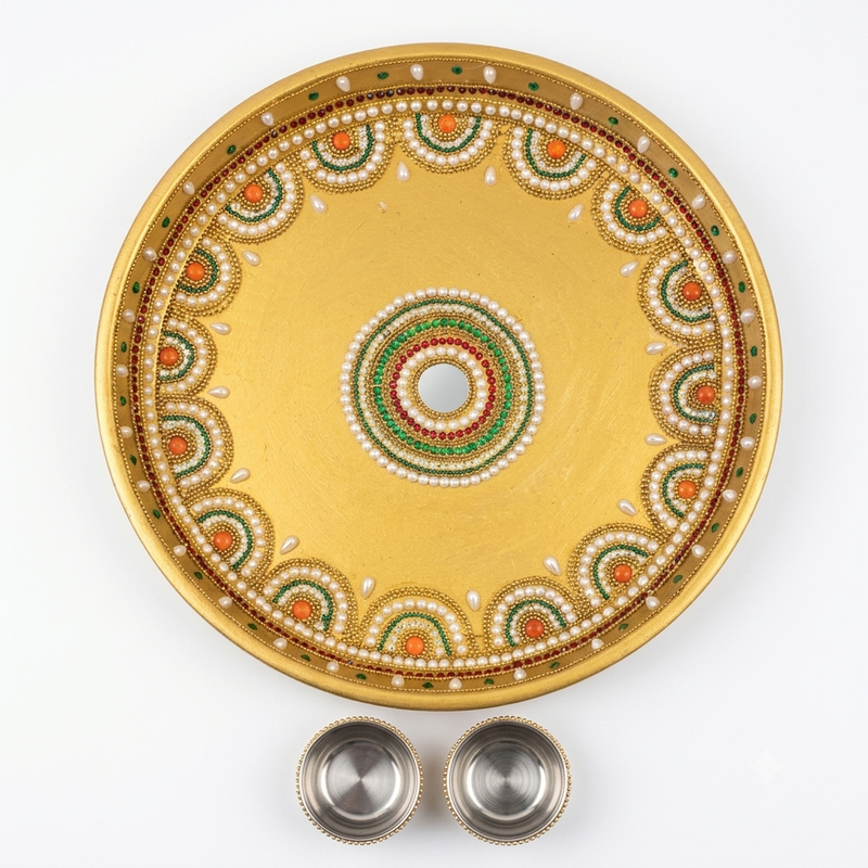 Decorative Pooja Thali 1