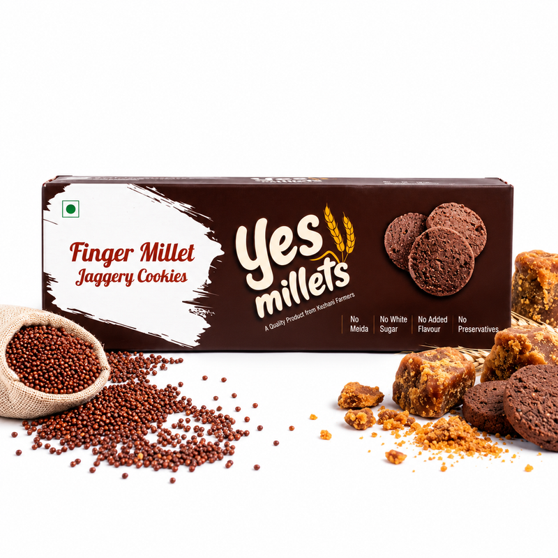 Finger Millet Jaggery Cookies 1